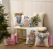 Cream Potted Tree Hook Pillow