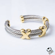 Two Tone X Cuff