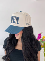 Slate Blue AMEN. Trucker Hat