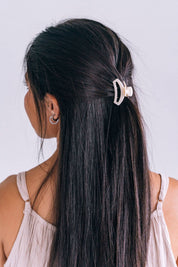 Almond Beige Tiny Open Hair Clip