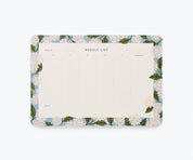 Hydrangea Weekly Desk Pad
