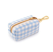 Sky Blue Gingham Waste Bag Holder