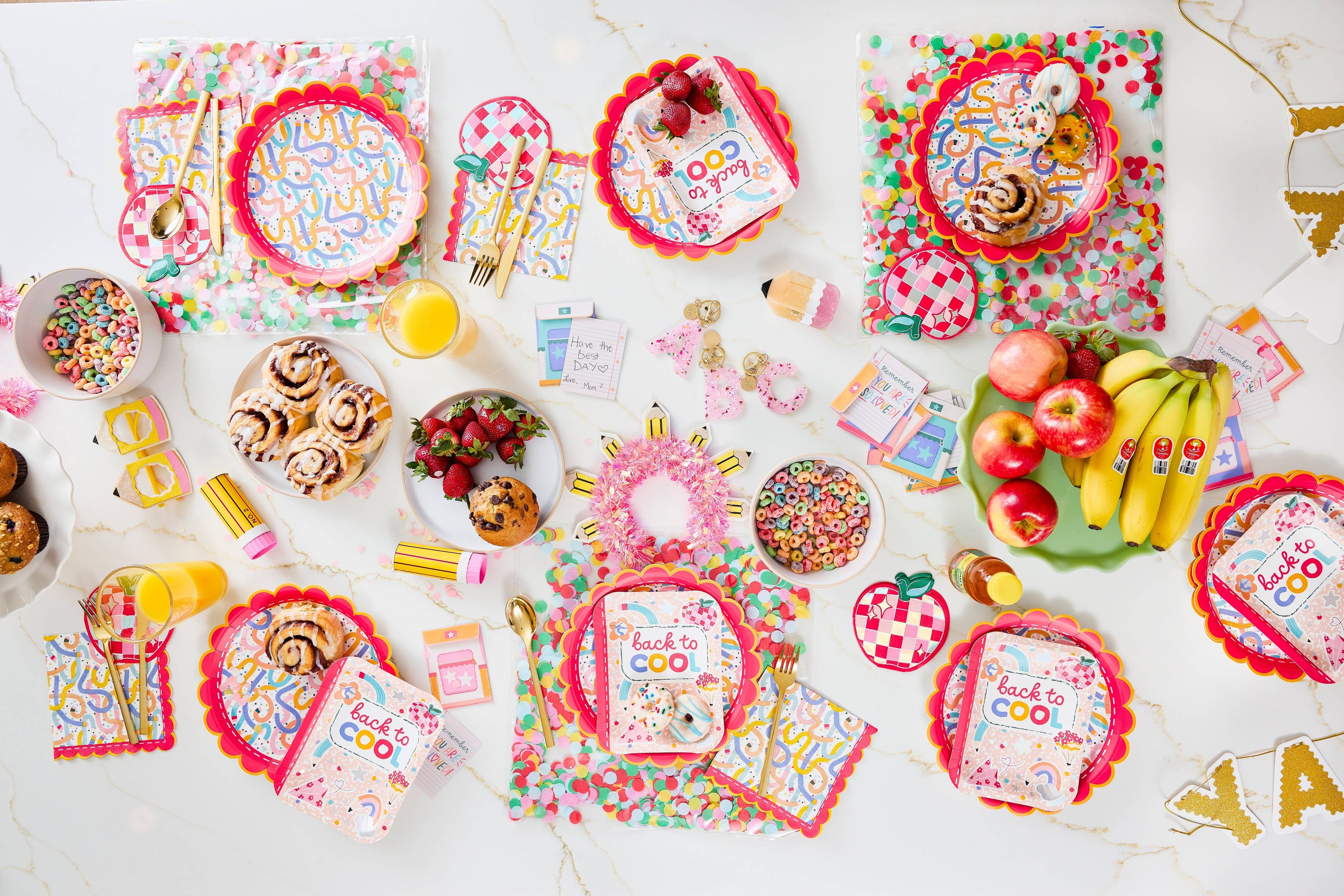 Confetti-filled Reusable Placemats (15" / 4 ct) — view 5