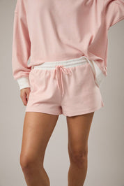 Light Pink Stripe Shorts