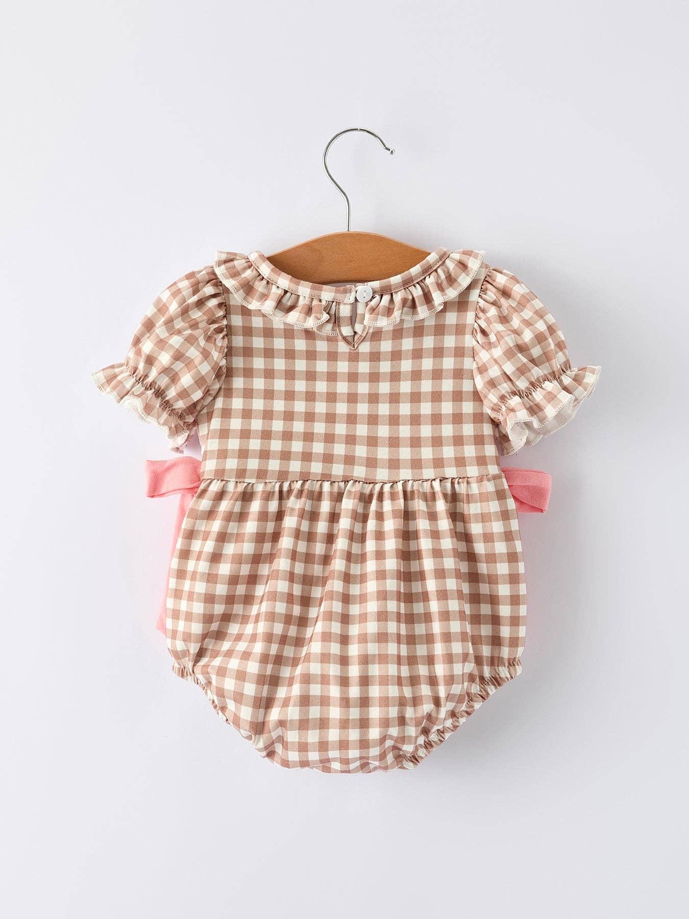Christmas Embroidered Gingerbread Romper