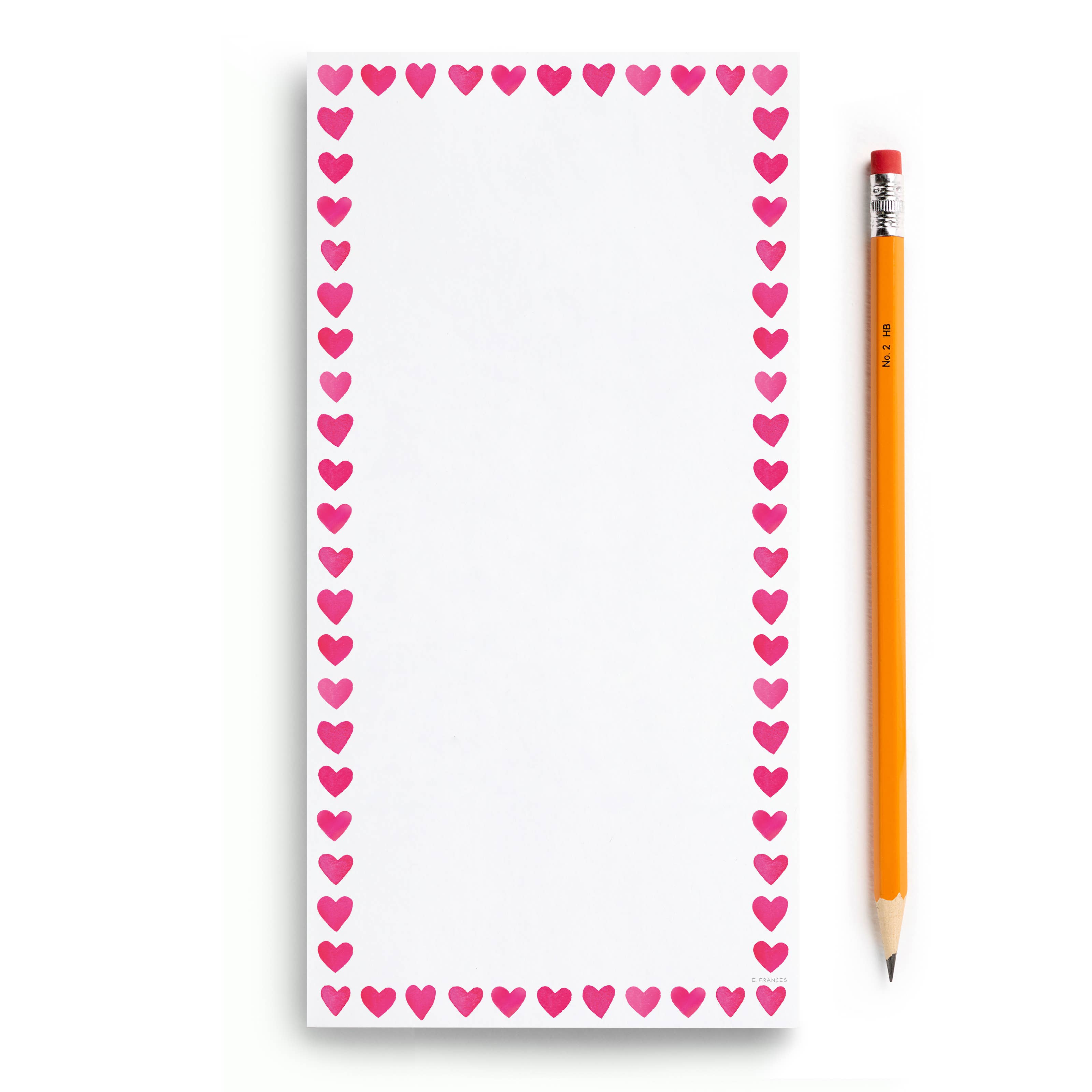 Mini Hearts Frame Market Notepad