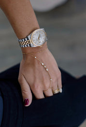Gold Stone Hand Chain