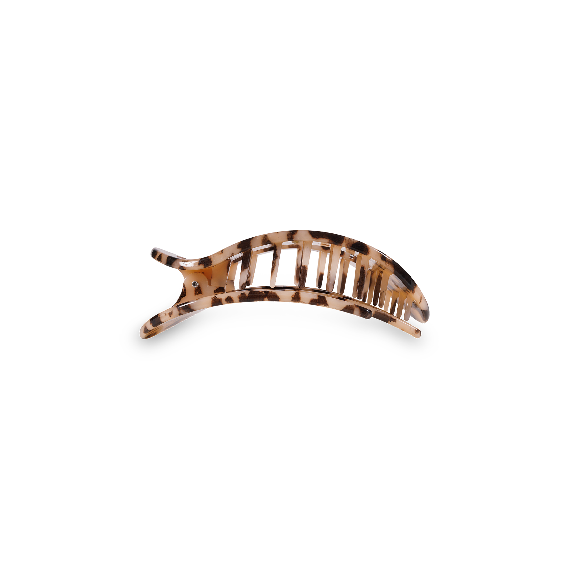 Blonde Tortoise Small Round Flat Hair Clip