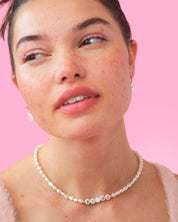 Bridal Pearl Beaded Necklace