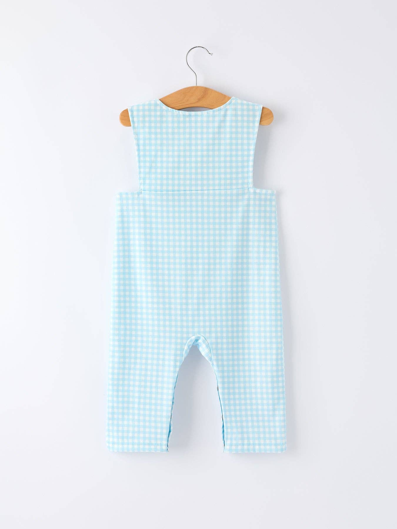July 4th Plaid Boys Romper