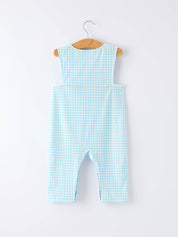 July 4th Plaid Boys Romper