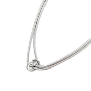 Silver Knotted Necklace