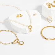 18K Gold Stainless Steel Paperclip Bracelet