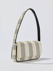 Blue & White Stripe Shoulder Purse
