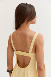 Yellow Valerie Fit And Flare Dress