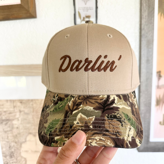 Darlin' Camo Embroidered Baseball Cap