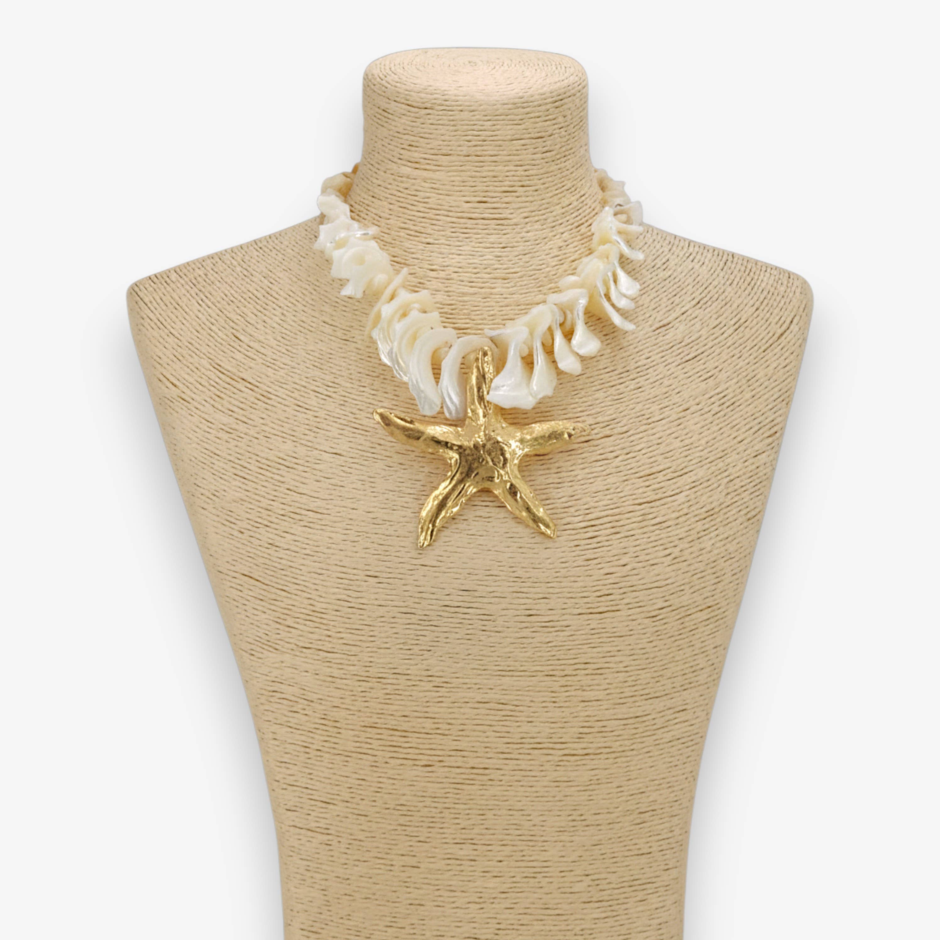 Chunky Shell Starfish Necklace