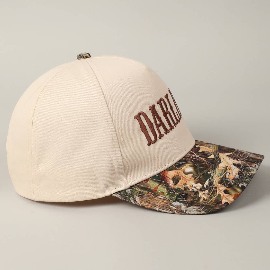 Camo DARLIN' Embroidery Trucker Hat