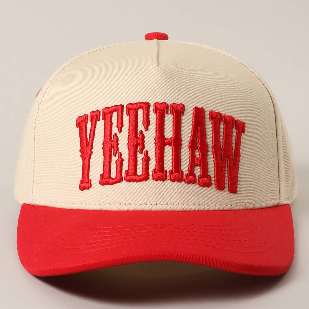 YEEHAW Trucker Hat/ Red