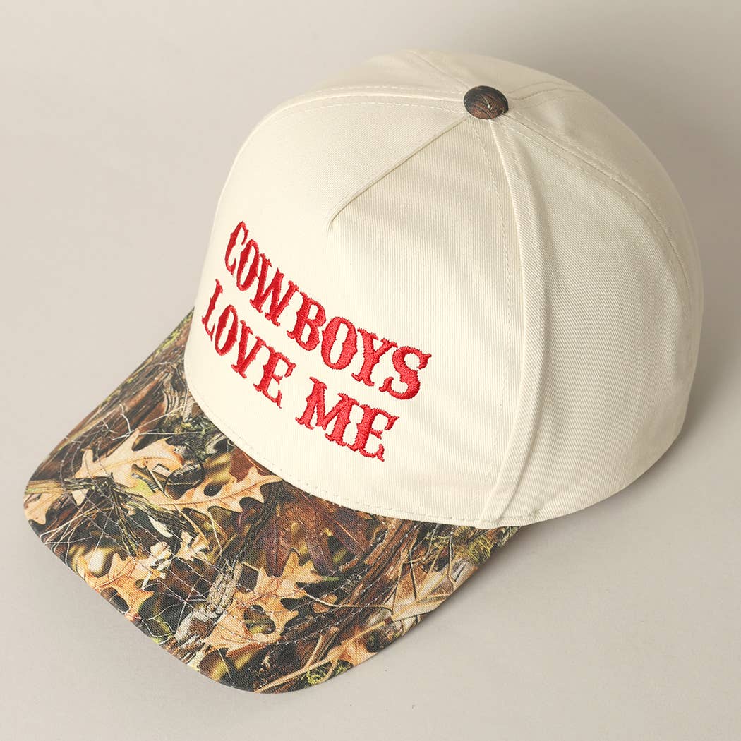 Cowboy Love Me Embroidery Camo
