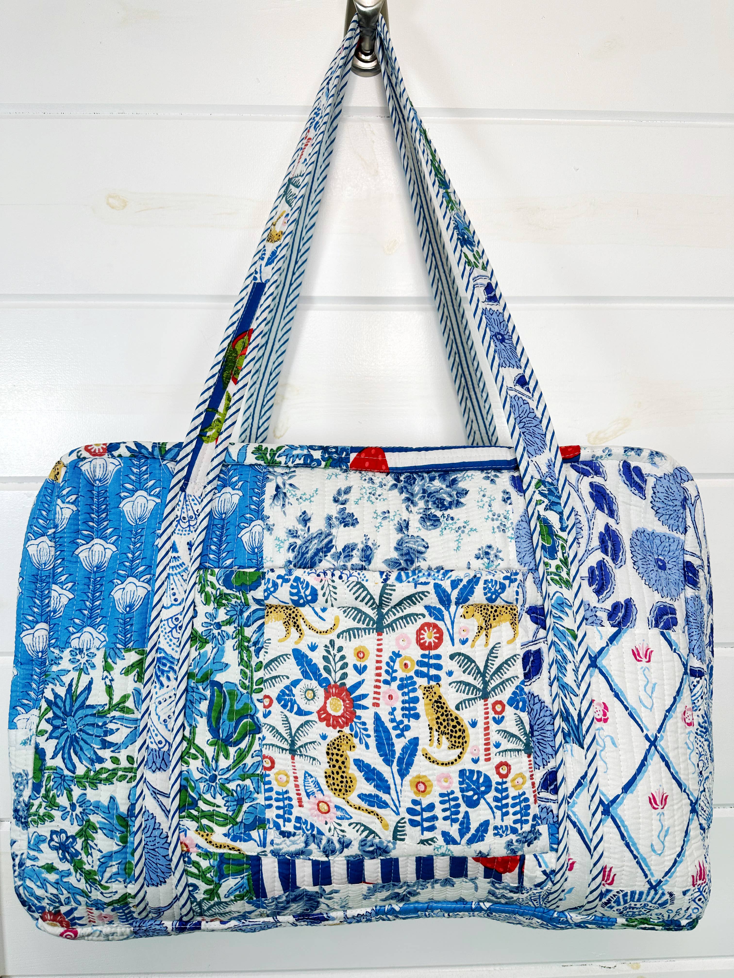 Patchwork Quilted Duffel Weekender