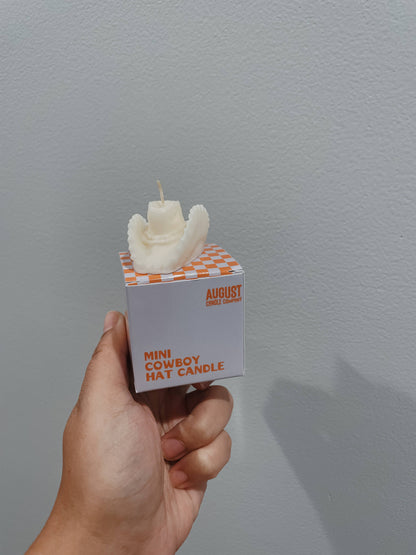 Mini Cowboy Hat Candle