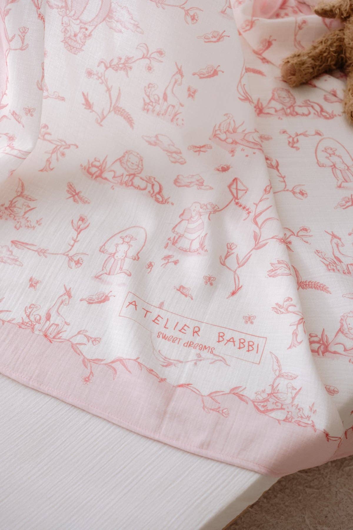 Pink Muslin Baby Blanket