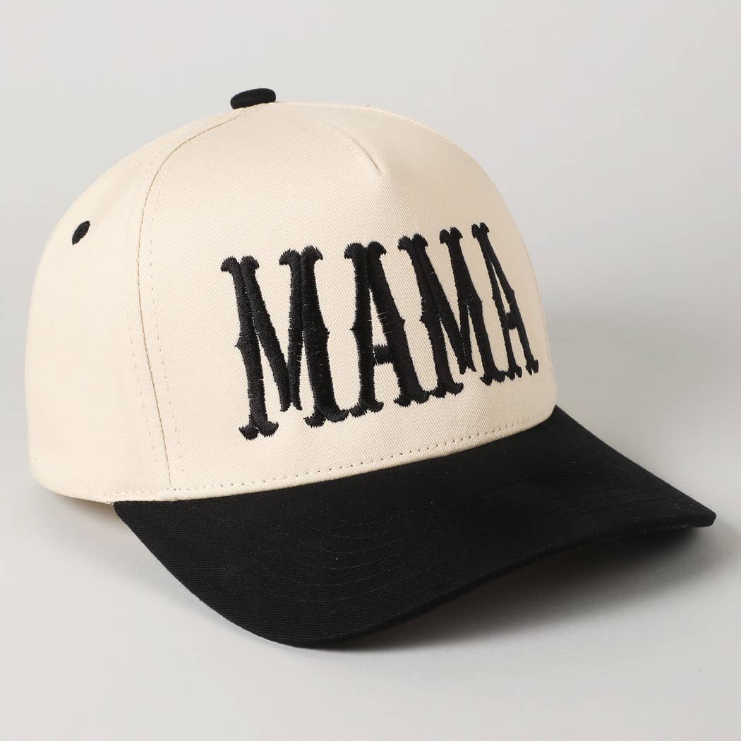 Mama Baseball Cap/ Black
