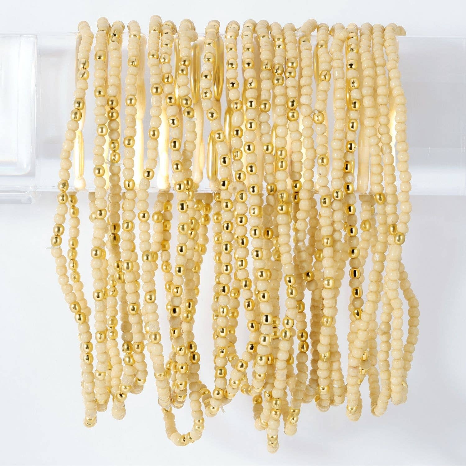 Stretch Seed Bead Solid Game Day Bracelets