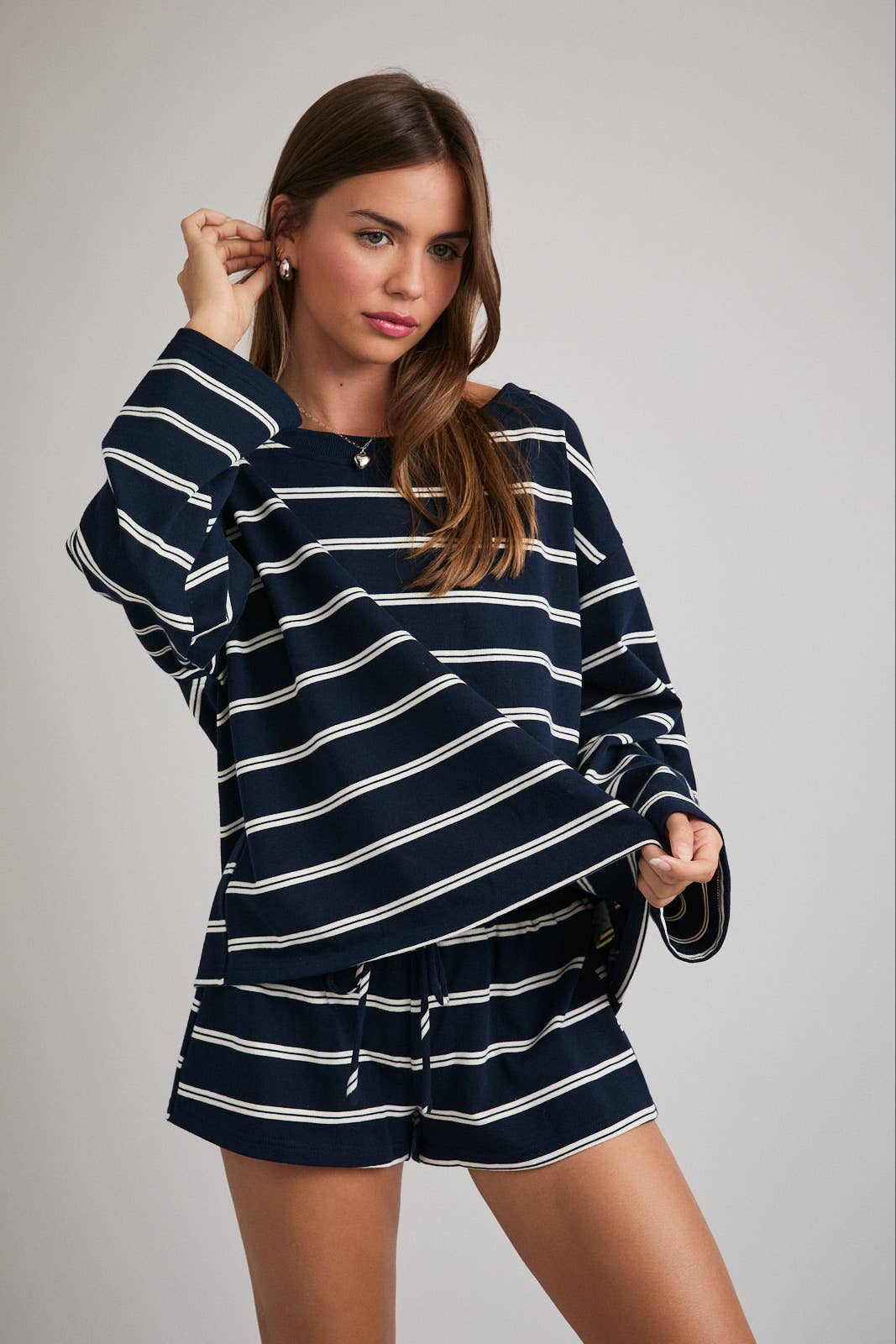 Navy Striped Longsleeve