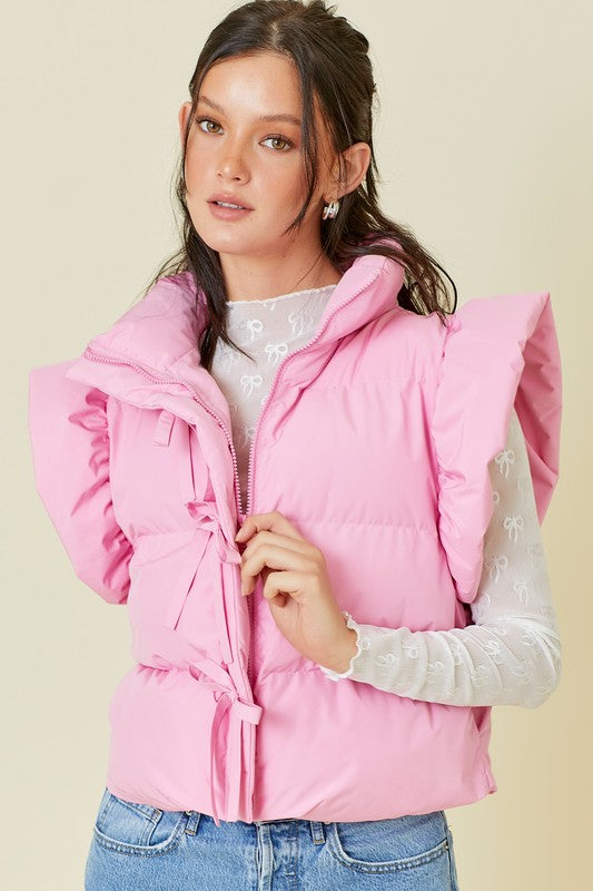 Pink Puffer Vest