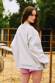 Gray Kentucky Reversible Mockneck