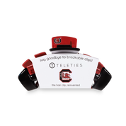 Classic Hair Clip | Medium | University of South Carolina — claw clip with bendable teeth that spring back to shape and