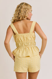 Yellow Floral Short Set