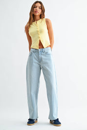 Light Blue Slight Barrel Straight