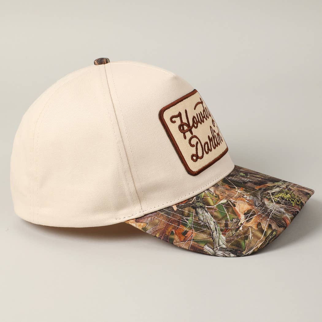 Howdy Darlin' Embroidery Patch Realtree Cap