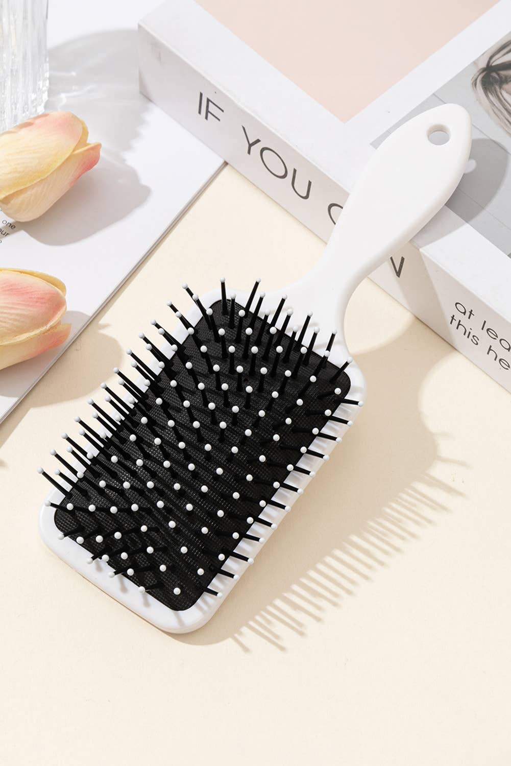 Pink & Blue Bow Paddle Brush