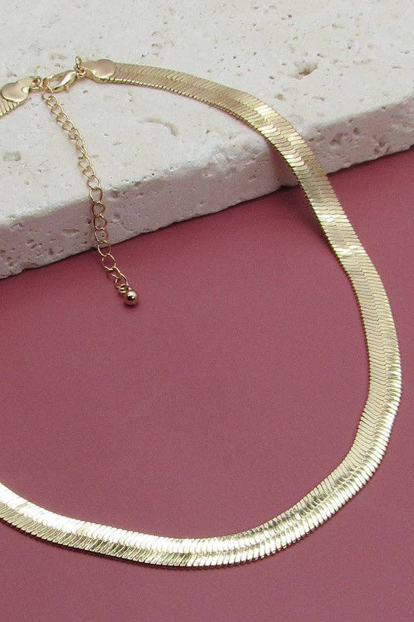 CLASSIC 8mm WIDE SNAKE CHAIN NECKLACE | 31N21202
