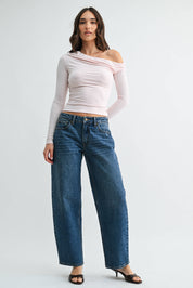 Relaxed Straight Barrel Jean
