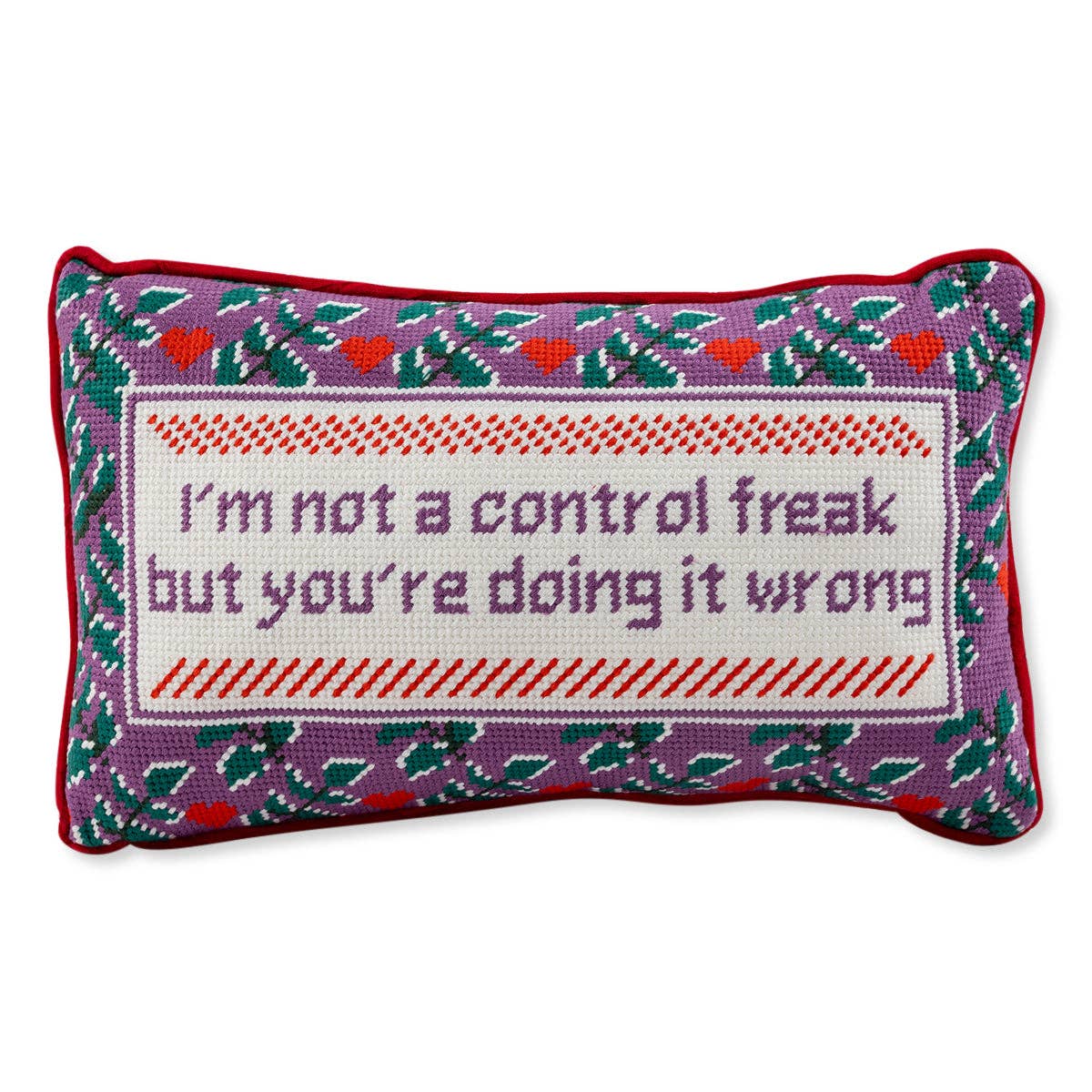 Control Freak Needlepoint Pillow