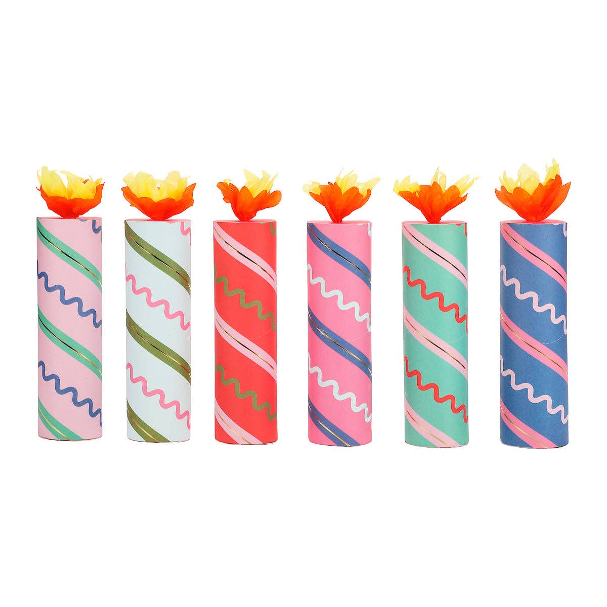 Birthday Candle Confetti Party Crackers (6 ct) from Ninety Nine Boutique