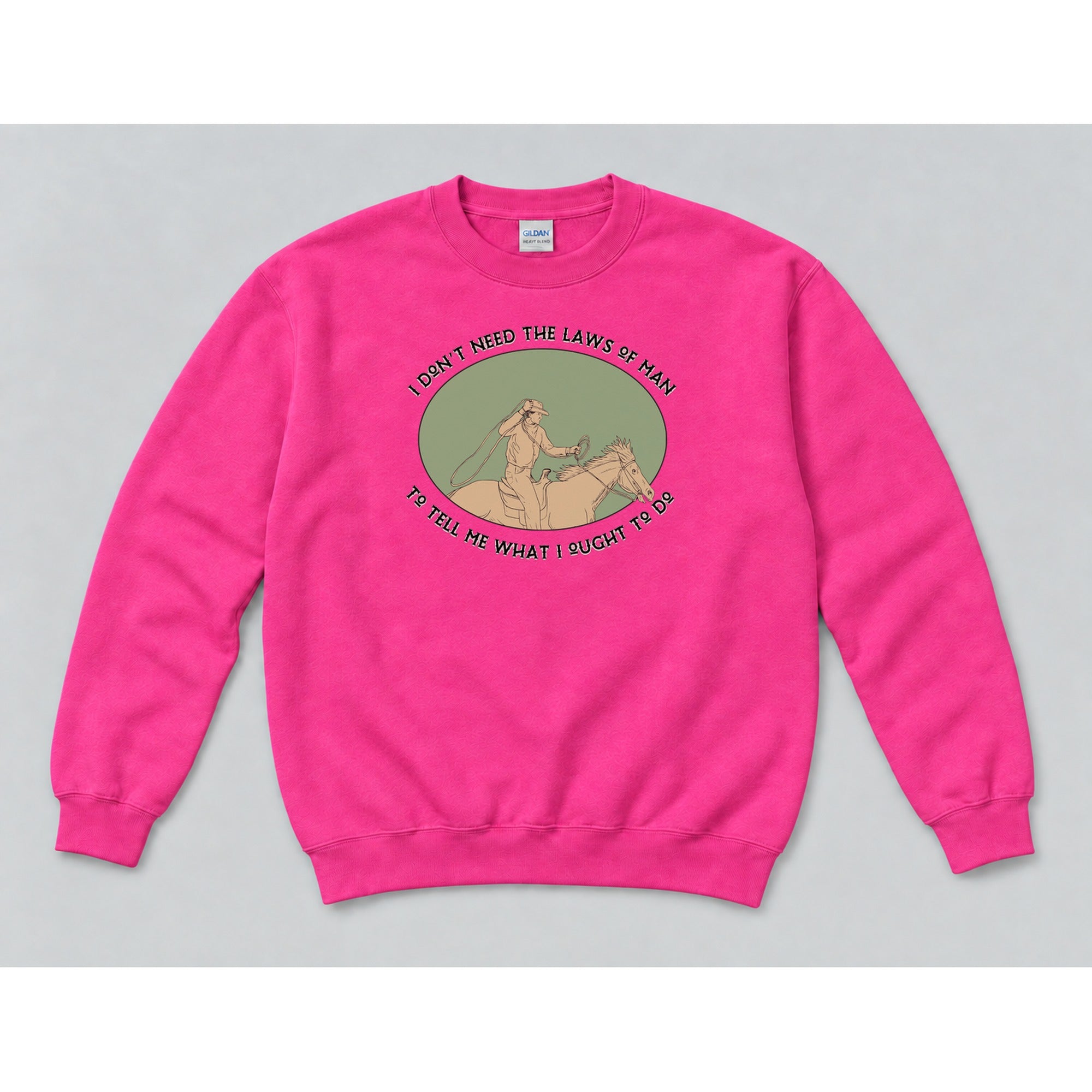 Crewneck Hot Pink mockup