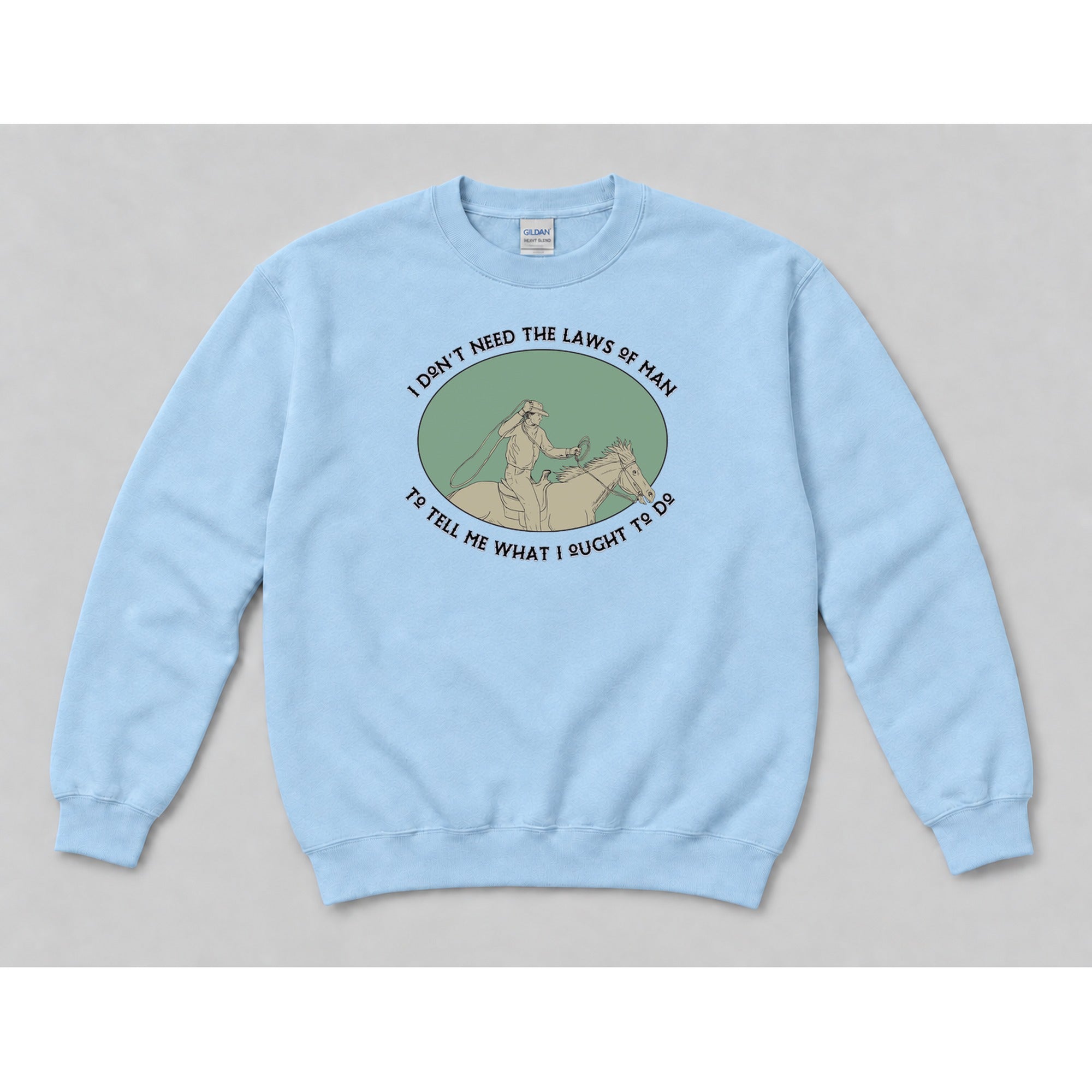 Crewneck Light Blue mockup