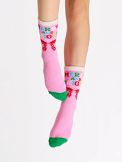 Pink Merry & Bright Socks