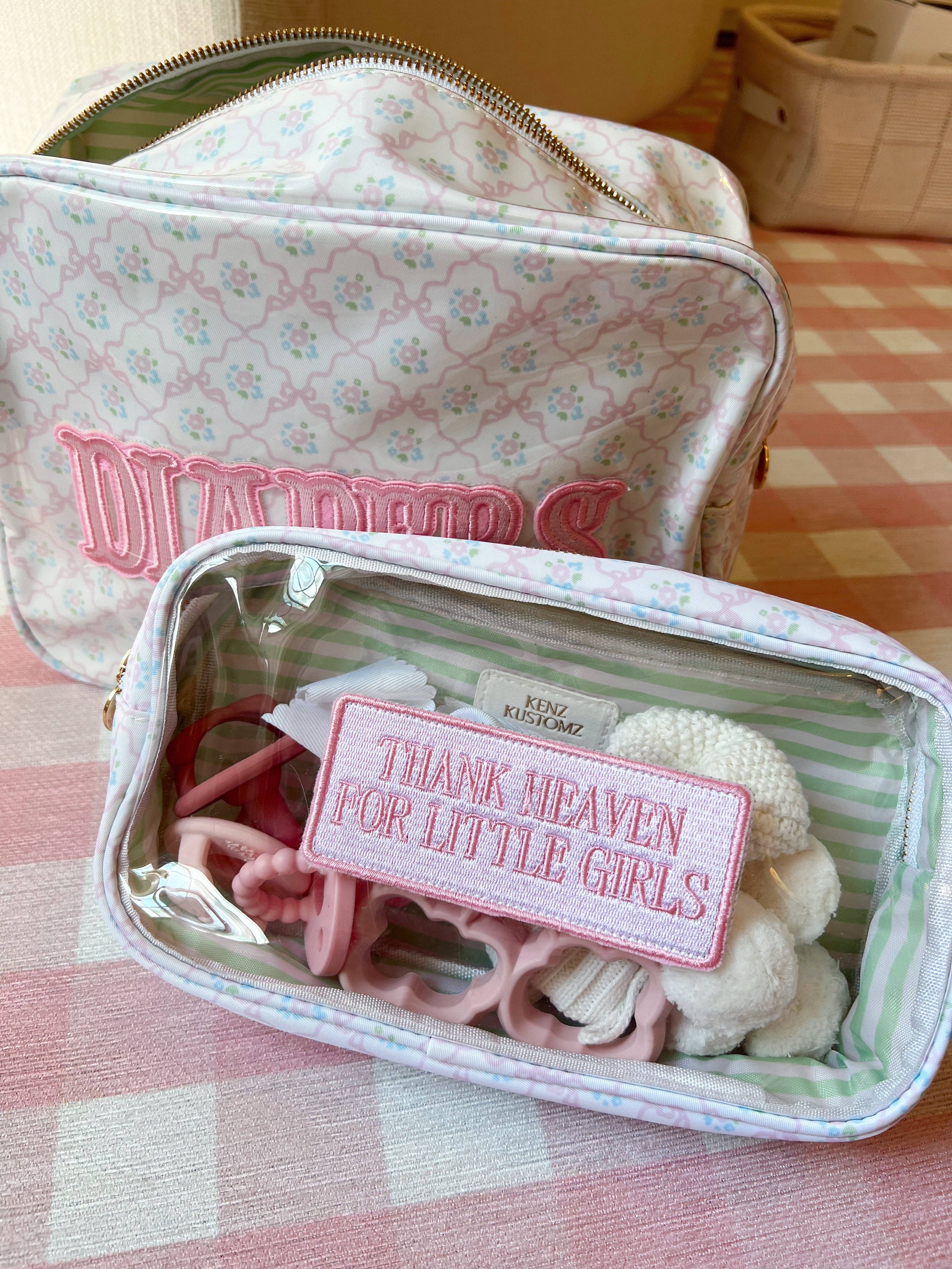 Pink Thank Heaven - Medium Clear Bag