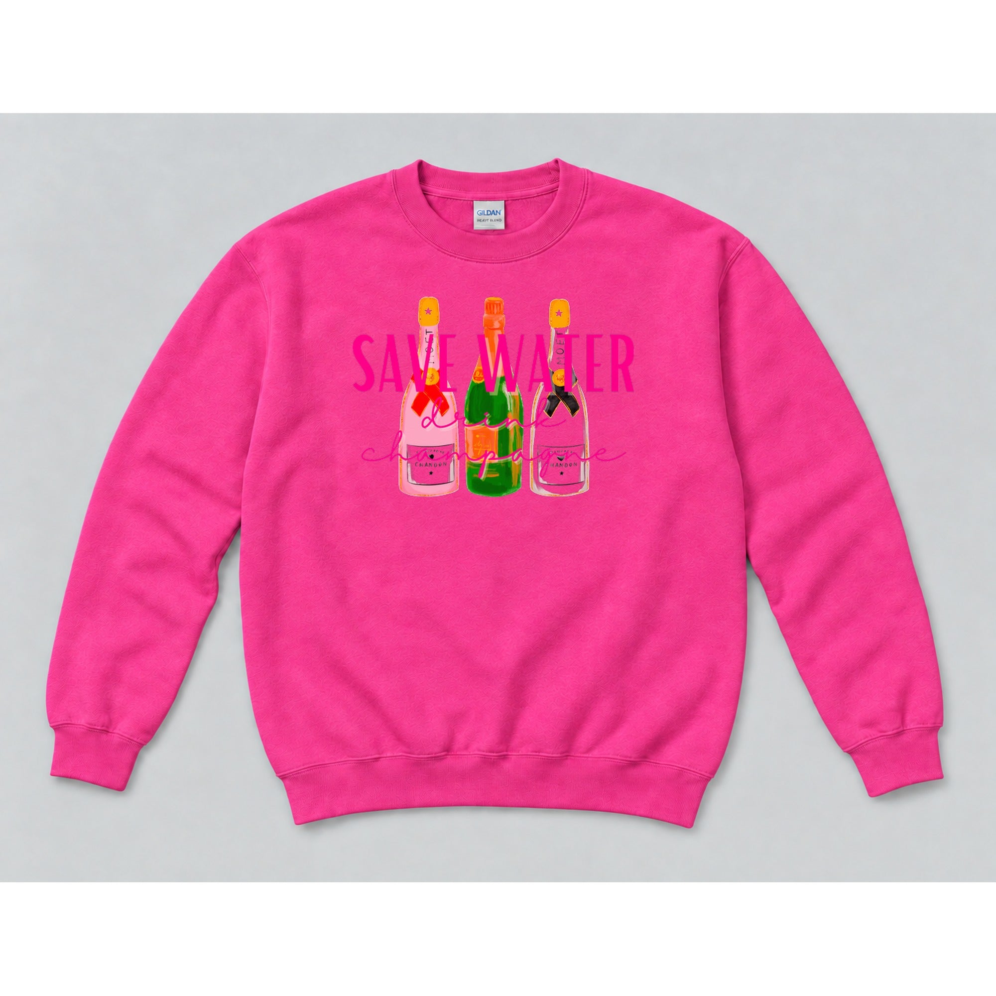 Crewneck Hot Pink mockup