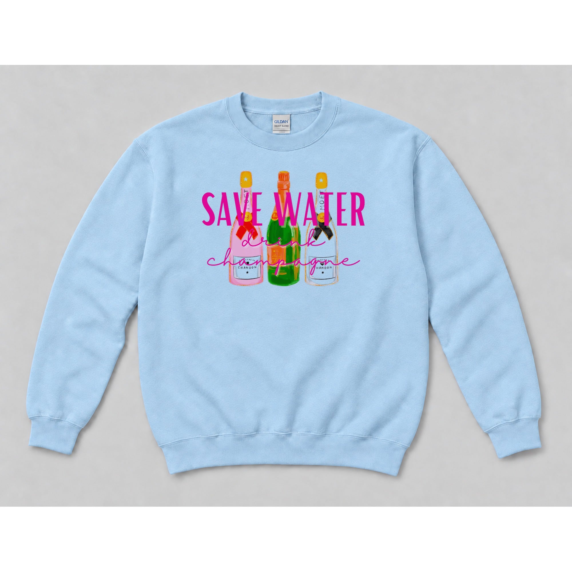 Crewneck Light Blue mockup