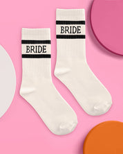 Black Detail Bride Socks