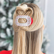 Flat Round Hair Clip | Small | Festive Feels