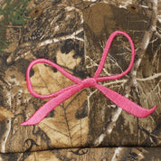 Ribbon Bow Embroidery Camo Baseball Cap